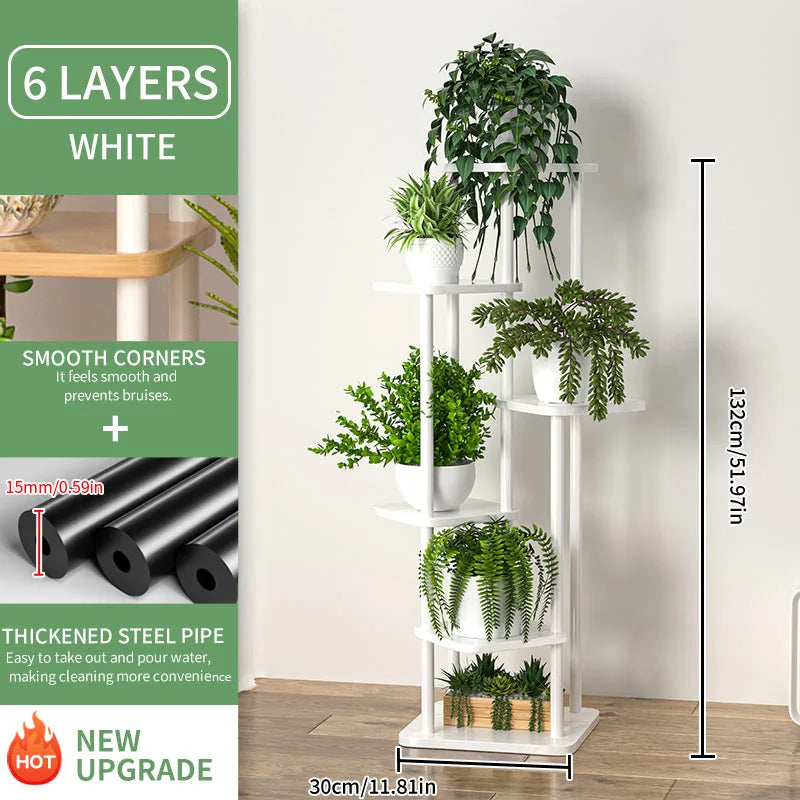 support en bois pour plantes et pots de fleurs intérieur - vue 9 sur 12