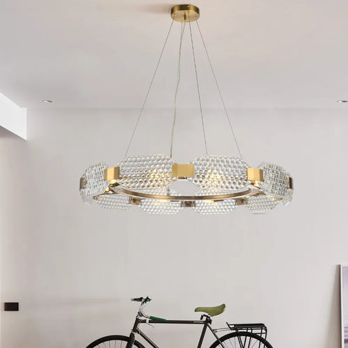 lustre moderne en verre créatif pour décoration intérieure