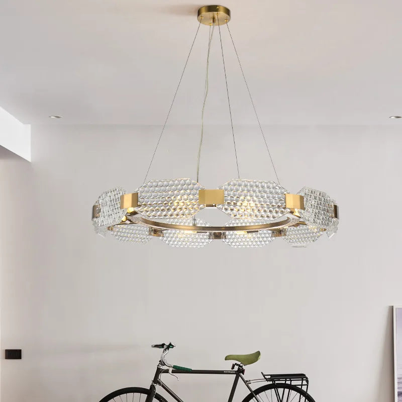 lustre moderne en verre créatif pour décoration intérieure - vue 4 sur 9