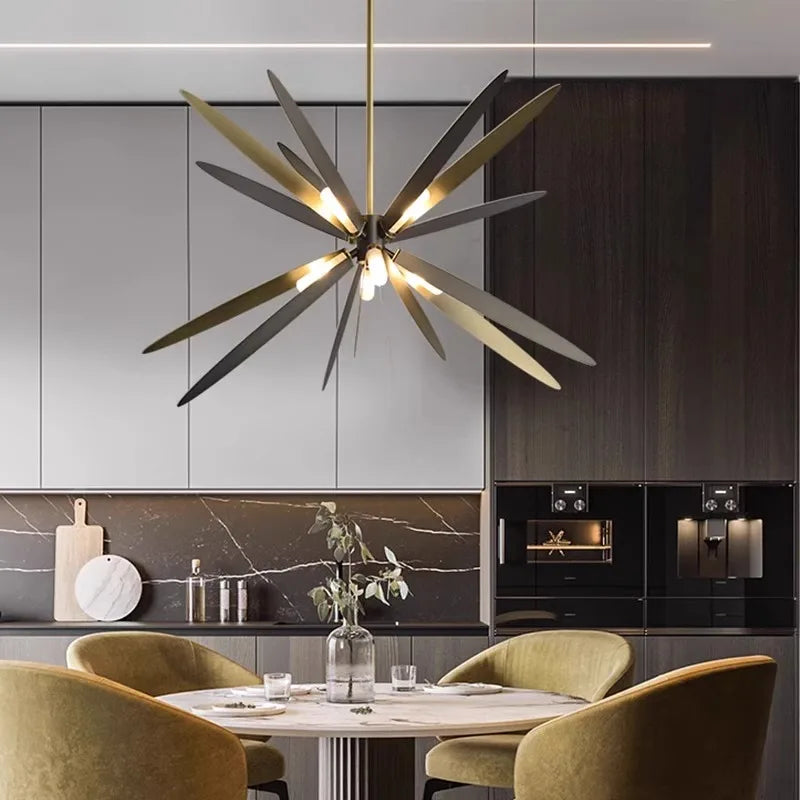 lustre led suspendu décoratif pour éclairage intérieur moderne - vue 2 sur 7
