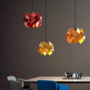 lampes suspendues en bois créatives avec cordon réglable
