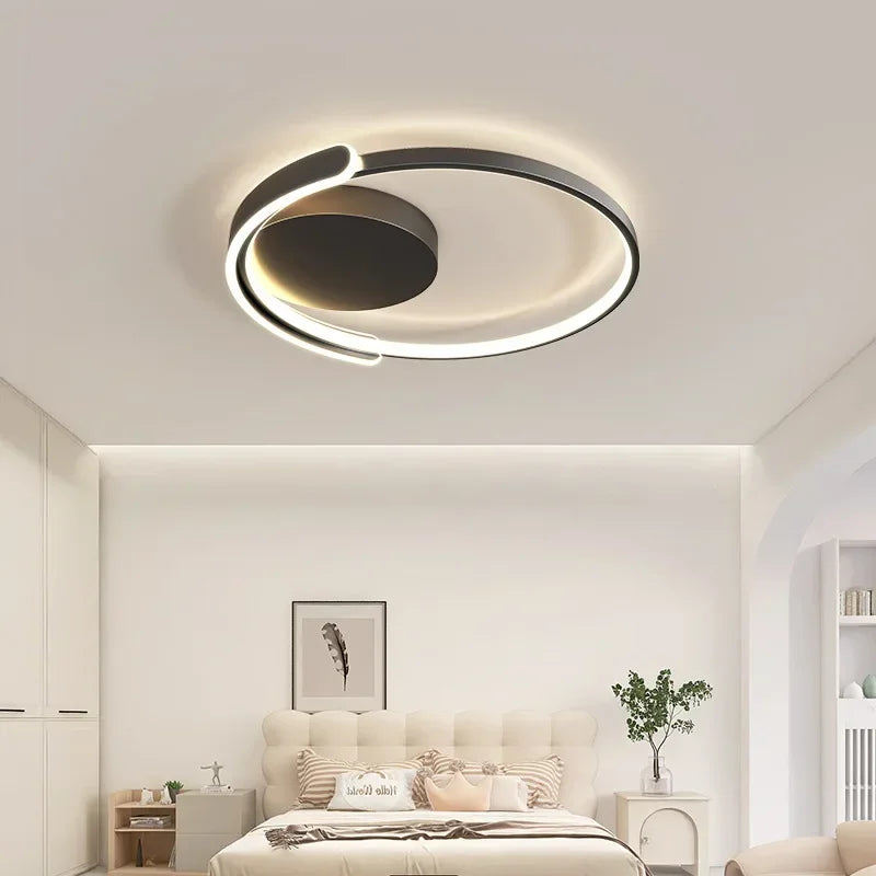 Plafonnier Led circulaire minimaliste moderne - vue 5 sur 10