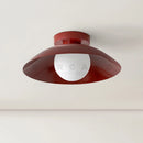 Plafonniers nordiques chambre d'enfants abat-jour en métal coloré 110V 220V Beige rouge G9 lampe moderne pour couloir allée intérieur créatif