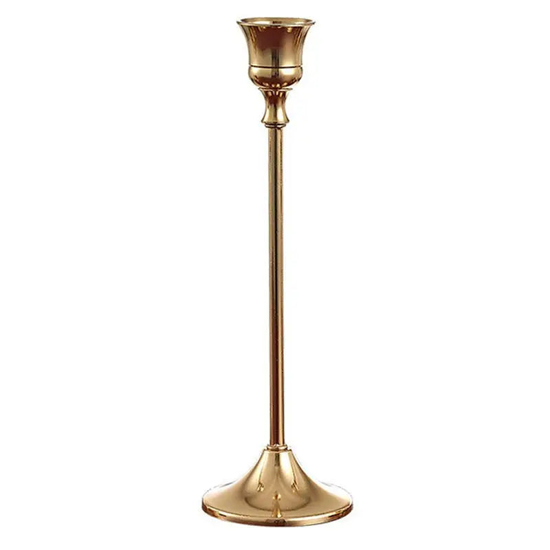 kit de bougeoirs en laiton doré pour décorations festives - vue 25 sur 26