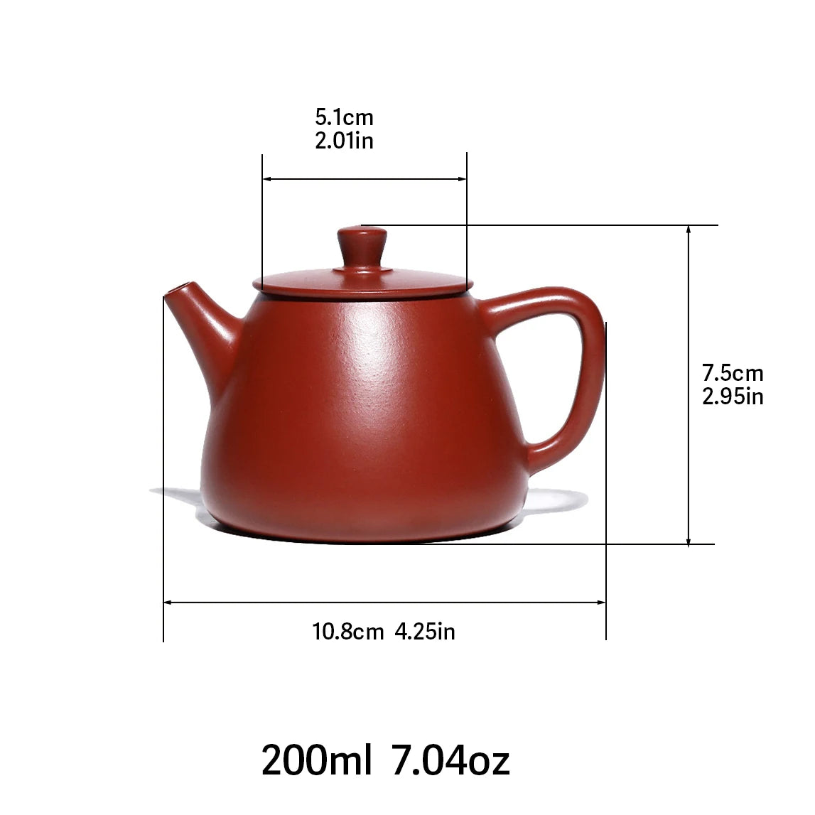 Théière yixing argile violette artisanale 200 ml