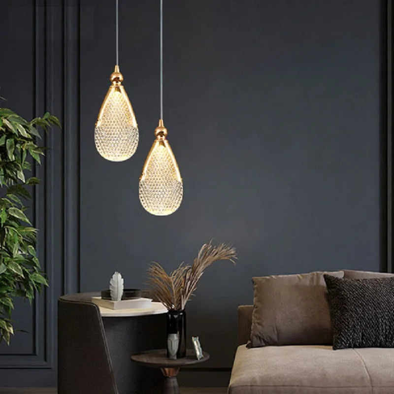 lampes suspendues led modernes pour intérieur maison décoration salon