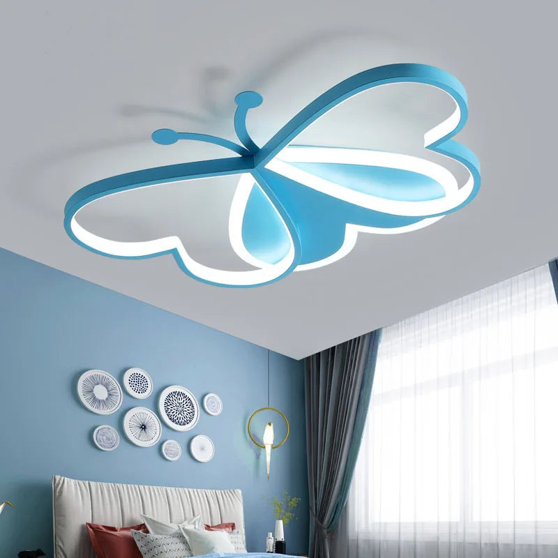 lustre winfordo led 	 avec motif papillon et intensité réglable