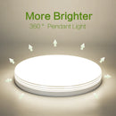 Plafonnier moderne luminaire rond Lustre 24W 36W 48W blanc chaud froid lumière naturelle 110/220V Led lumières décoration pour salon