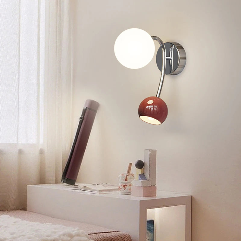 NOUVELLE boule ronde applique murale haut vers le bas applique murale chambre lampes de chevet salon allée couloir balcon appliques rouge vert jaune