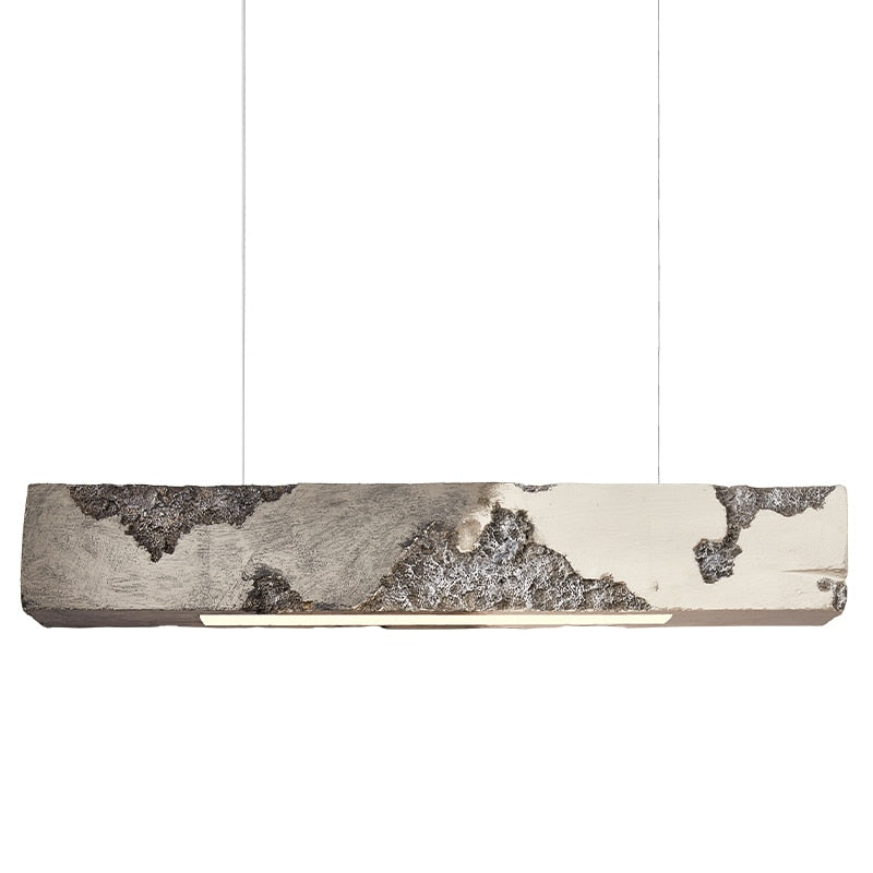 Lustre design longue rectangulaire avec touche coloré Hazel - vue 6 sur 15