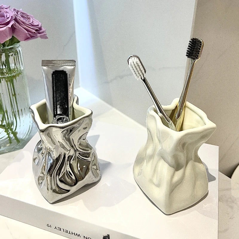 organisateur de salle de bain pour brosse à dents et maquillage - vue 2 sur 8