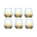 Ensemble 6 verres whisky verre épais relief élégant
