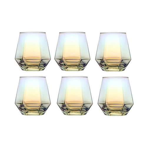 Ensemble 6 verres whisky verre épais relief élégant