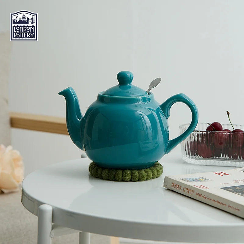 Théière farmhouse céramique avec filtre inox 600ml