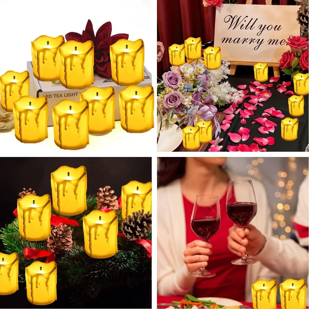 bougie LED sans flamme pour Halloween Thanksgiving et Noël - vue 6 sur 7