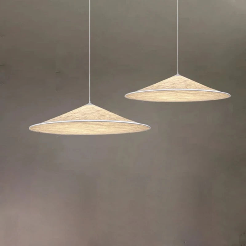 suspension en soie nordique moderne décor led luminaires suspendus en tissu