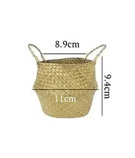 panier suspendu en osier pour rangement et décoration - vue 15 sur 16