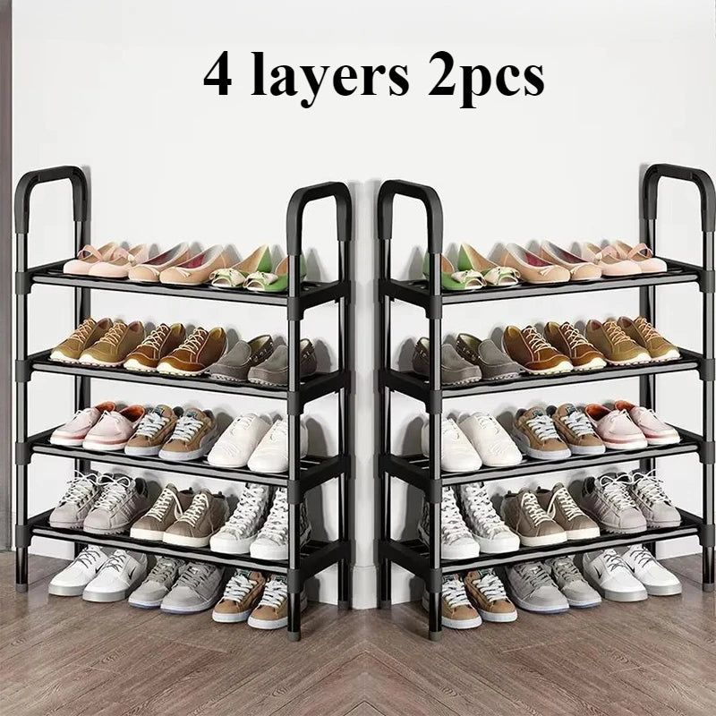 étagère à chaussures en métal à 5 niveaux gain de place tendance - vue 11 sur 16