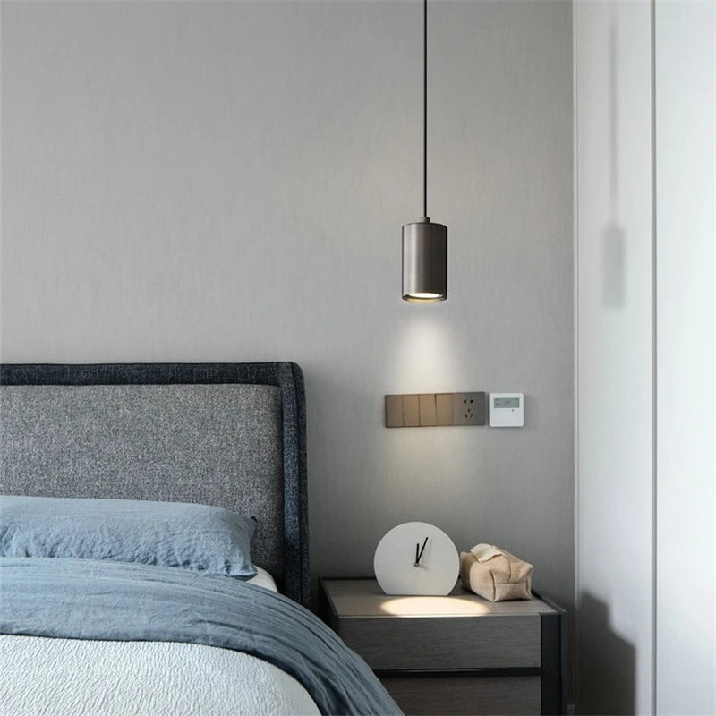 lustre en fer à LED design minimaliste pour intérieur moderne - vue 7 sur 8