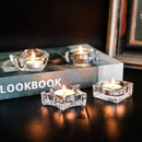bougeoir en verre créatif pour bougie chauffe-plat décoration élégante