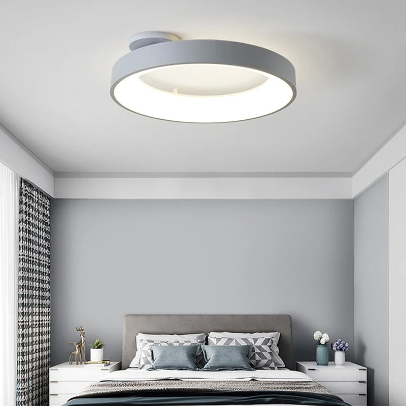 lustre led nordique simple pour décoration intérieure morandi - vue 7 sur 8