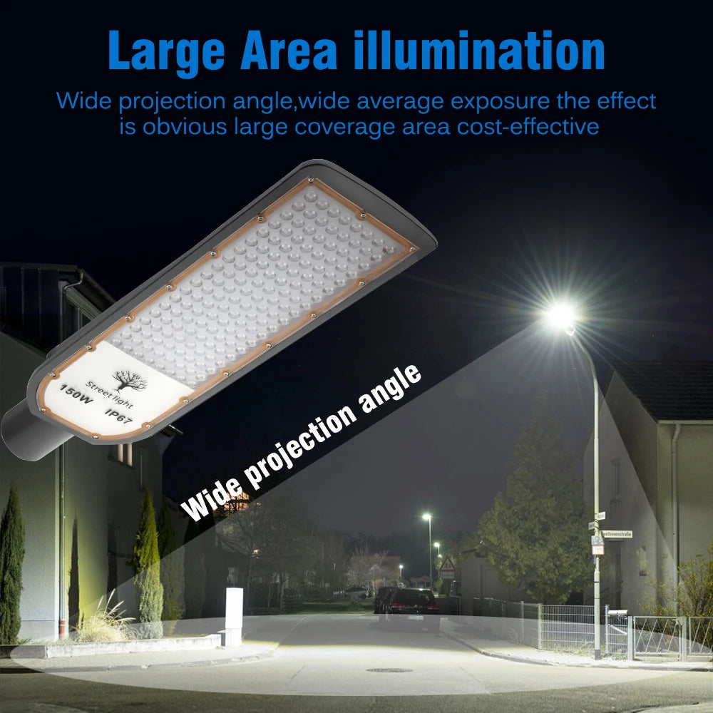 lampadaire led étanche ultra lumineux éclairage de sécurité extérieur - vue 5 sur 10