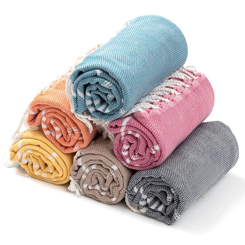 serviette de plage extra large sans sable coton - vue 4 sur 7