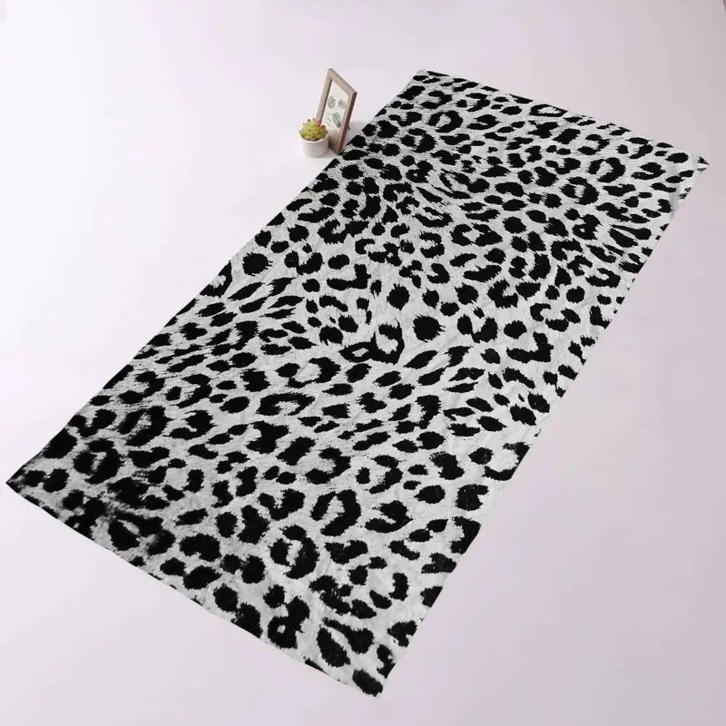 Serviette de bain microfibre motif animaux cartoon douce