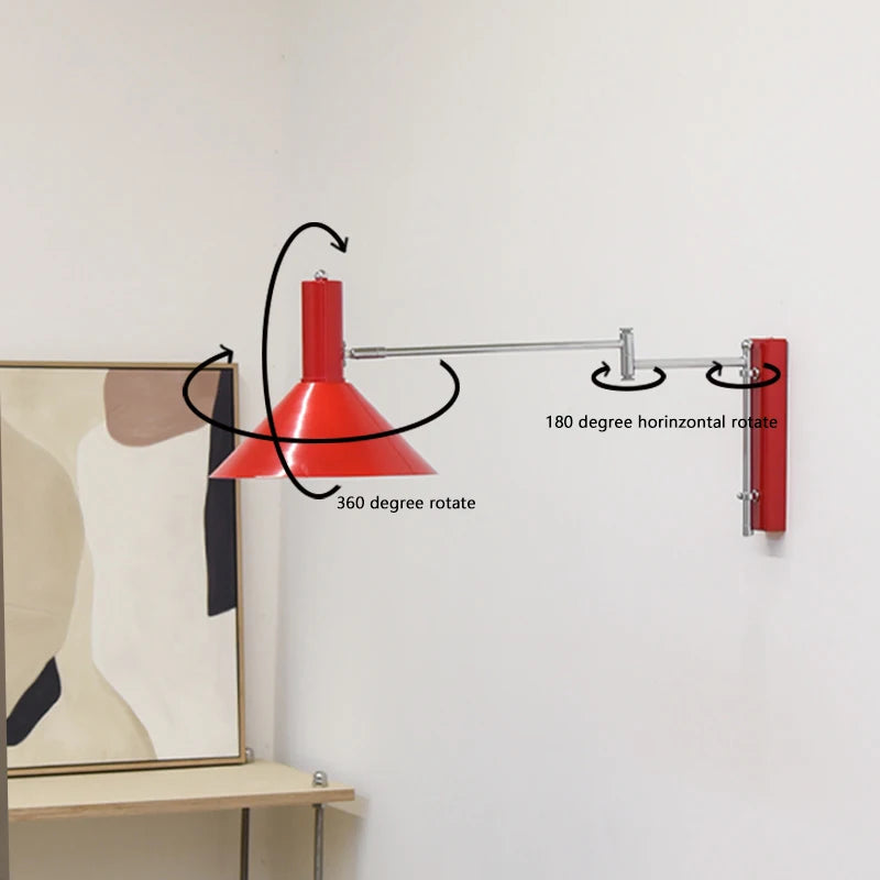applique murale extensible pliable pour lecture led - vue 7 sur 8