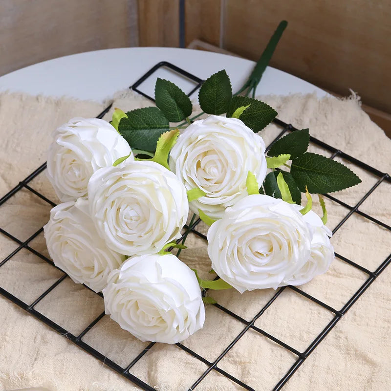 bouquets de roses artificielles pour décoration de mariage et artisanat - vue 12 sur 17