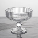 Verres a vin rayes tige courte large ouverture
