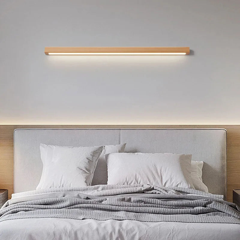 applique murale led en bois nordique à gradation - vue 4 sur 10