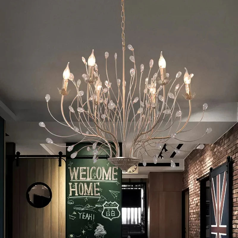 lustre led en cristal design pour un intérieur élégant et moderne - vue 5 sur 7