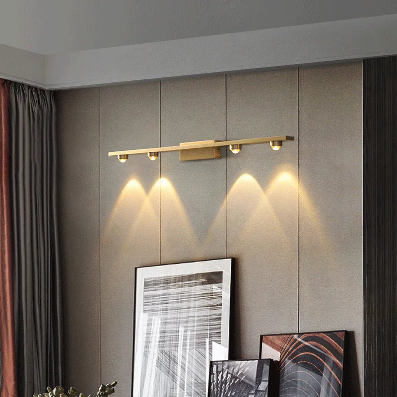 applique de projection lumières chaudes design atmosphère - vue 4 sur 9