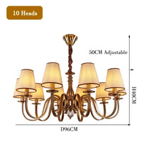lustre led classique américain pour une décoration rustique élégante