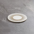 Assiettes plates ceramique rondes style japonais minimaliste
