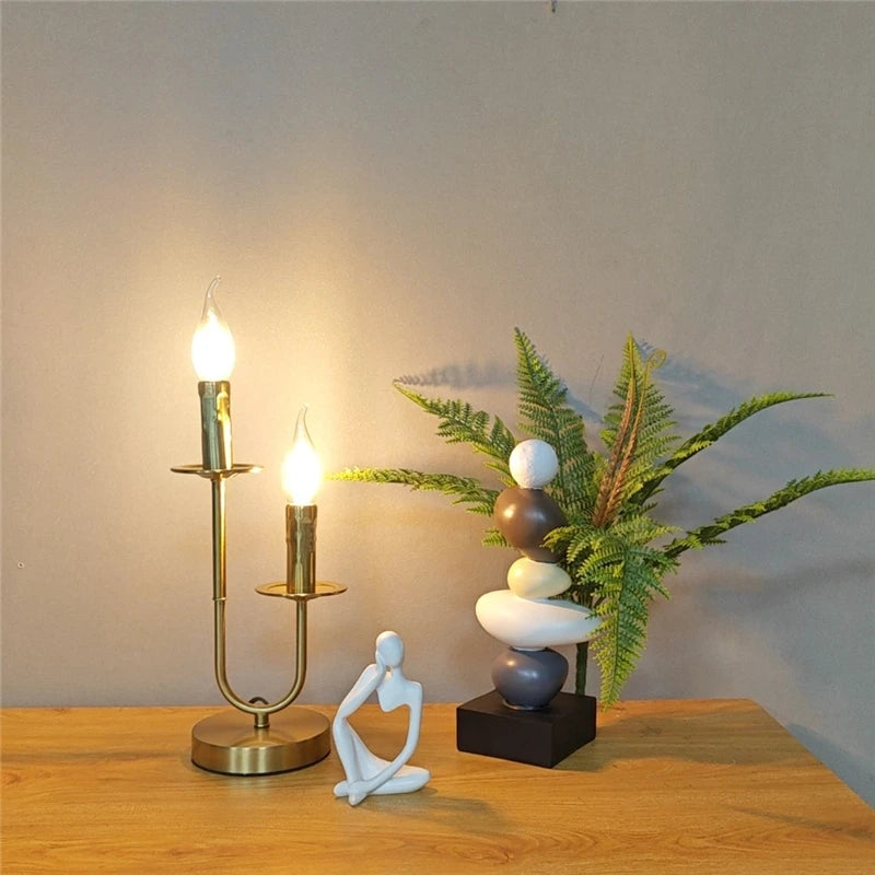 lampe à poser industrielle rétro pour décoration intérieure moderne - vue 5 sur 10