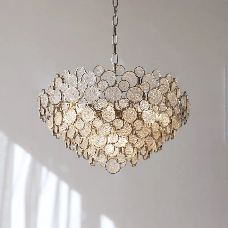 lustre led en verre design créatif et simple moderne - vue 4 sur 11