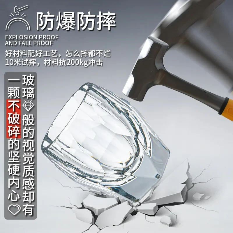 Verre style western motif crâne pour whisky bière