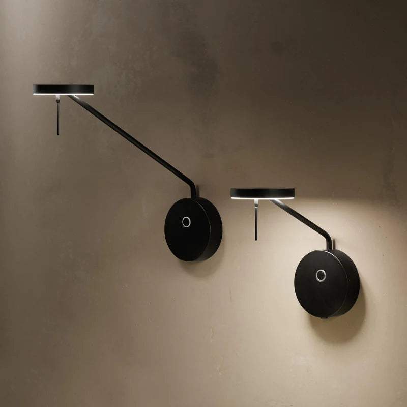 lampadaire led rotatif minimaliste lampe de lecture debout - vue 6 sur 14