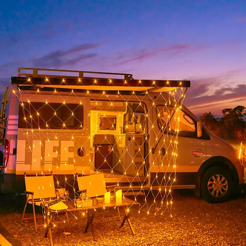 guirlande lumineuse de noël à led pour décorations festives et jardin - vue 4 sur 10