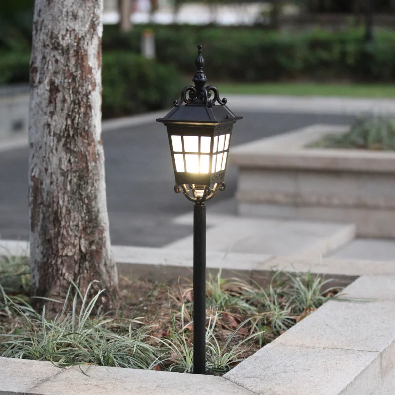 Lampe à gazon extérieure en aluminium porche jardin étanche réglable parc décoration cour pelouse paysage IP54 lumières pelouse lumière - vue 6 sur 8