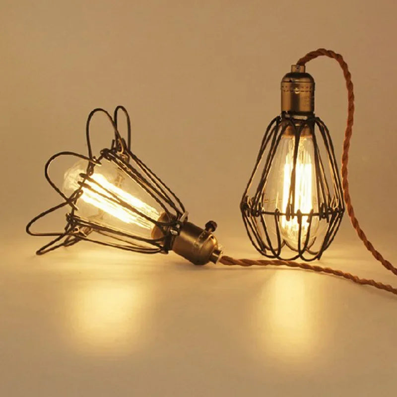 suspension vintage edison pour décoration industrielle intérieure