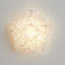 applique murale led acrylique romantique fleur blanche moderne