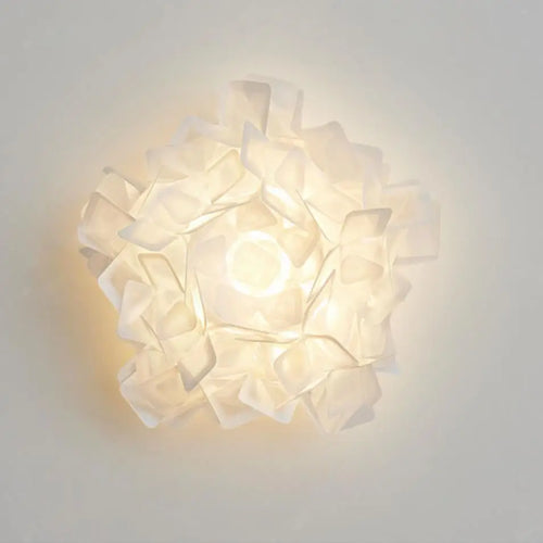 applique murale led acrylique romantique fleur blanche moderne