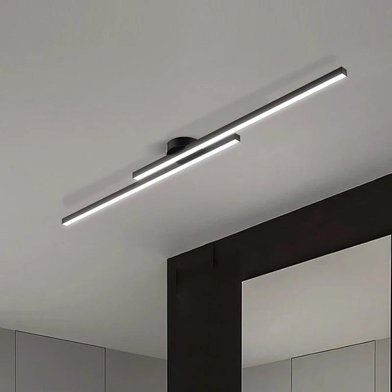 Plafonnier minimaliste à longue bande - vue 6 sur 24