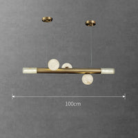 suspension en bronze de luxe avec marbre rond