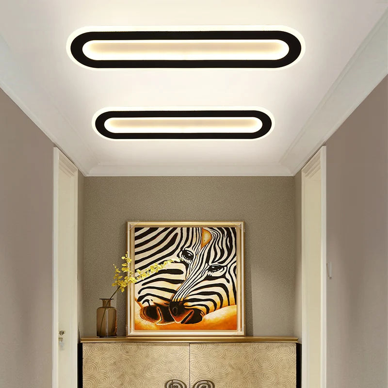 lustre nordique led simple moderne créatif balcon - vue 4 sur 24
