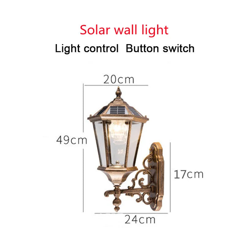 lampe solaire extérieure pour éclairage de jardin et allée