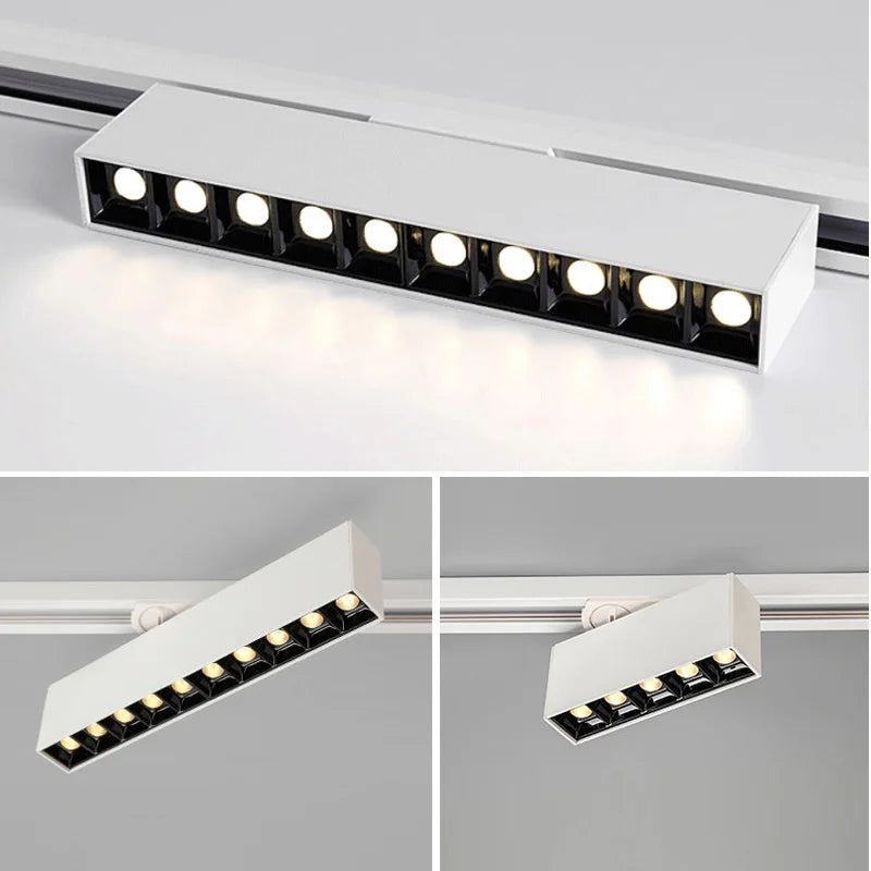 plafonnier cree led rail éclairage pour magasins et intérieurs modernes